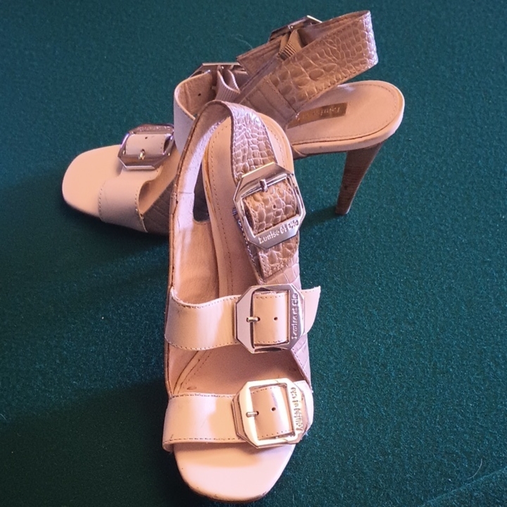 Louise Et Cie Beige Strappy Heels
